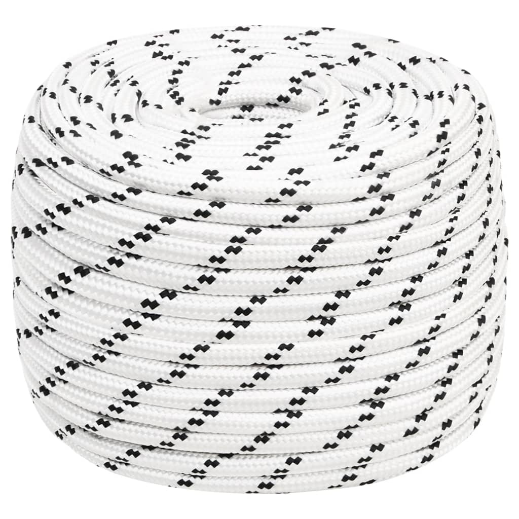 Punottu Veneköysi Valkoinen 14 Mm X 25 M Polyesteri