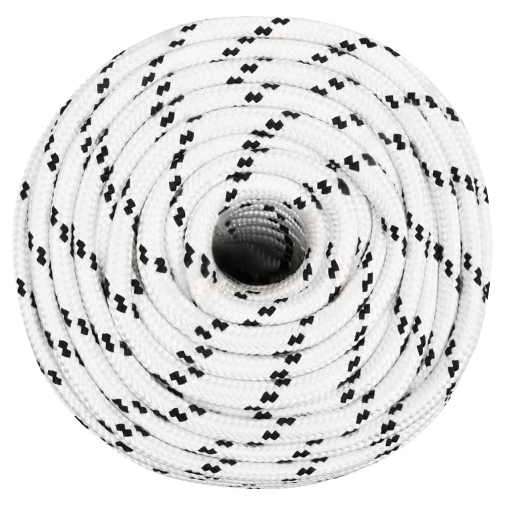 Punottu Veneköysi Valkoinen 14 Mm X 25 M Polyesteri
