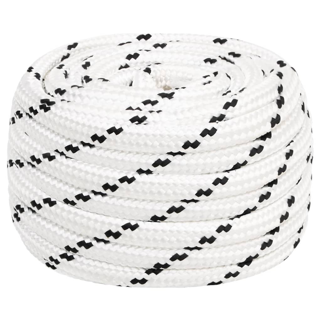 Punottu Veneköysi Valkoinen 18 Mm X 25 M Polyesteri