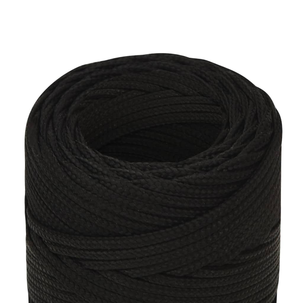 Työköysi Musta 2 Mm 50 M Polyesteri