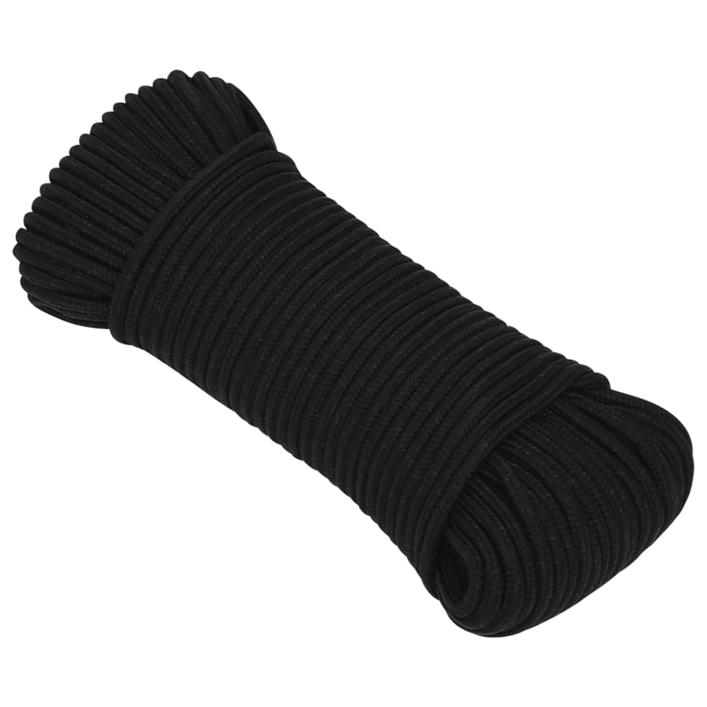 Työköysi Musta 3 Mm 100 M Polyesteri