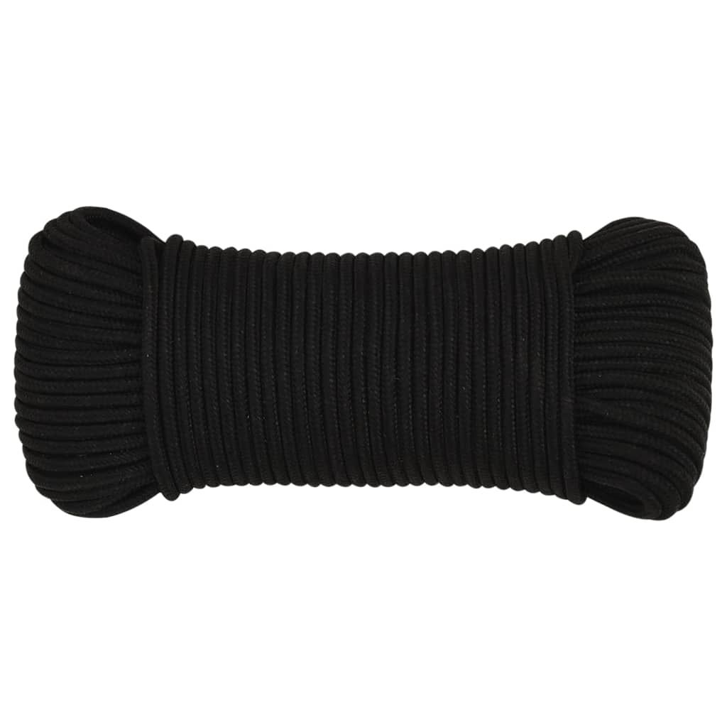 Työköysi Musta 5 Mm 50 M Polyesteri