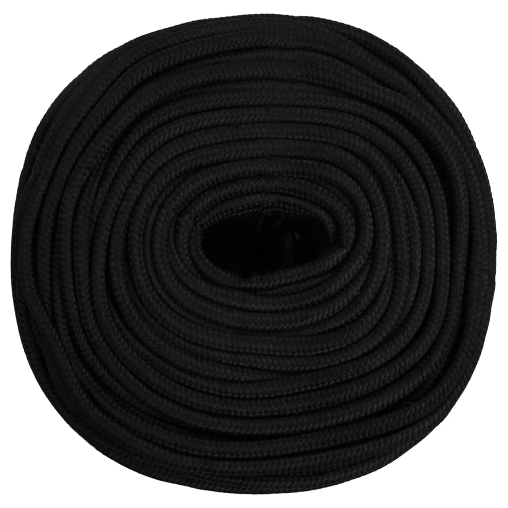 Työköysi Musta 8 Mm 25 M Polyesteri
