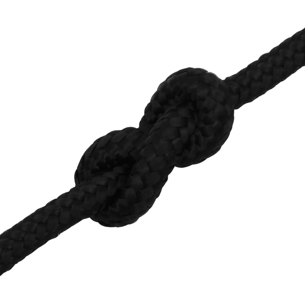 Työköysi Musta 8 Mm 100 M Polyesteri