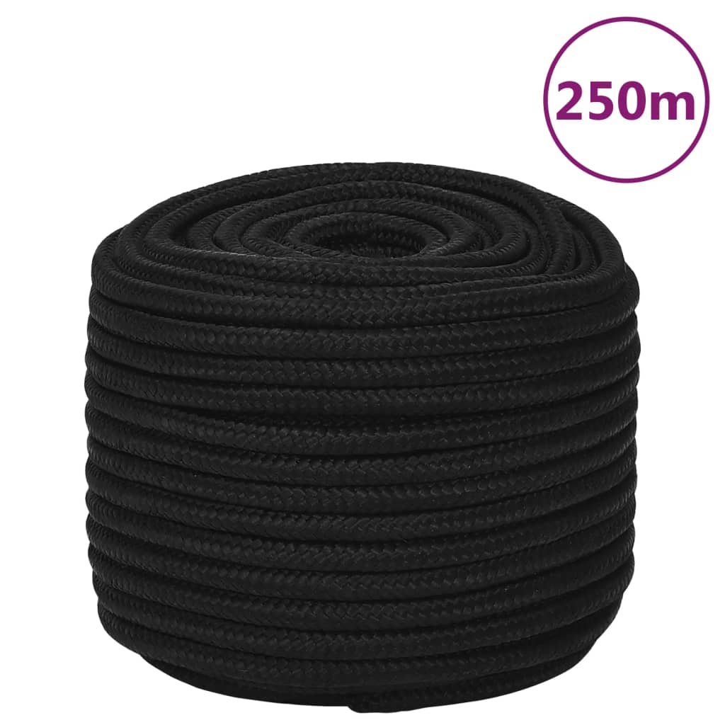Työköysi Musta 14 Mm 250 M Polyesteri