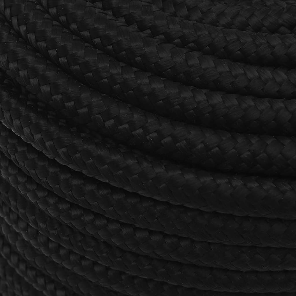 Työköysi Musta 14 Mm 250 M Polyesteri