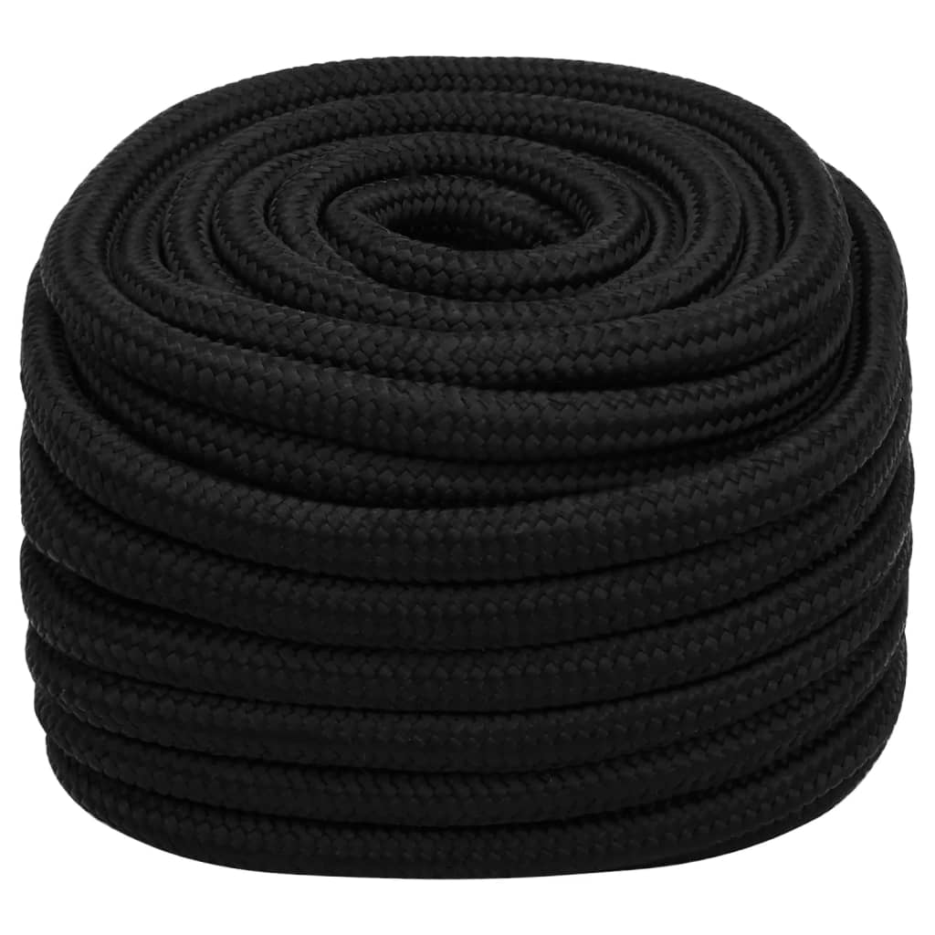 Työköysi Musta 20 Mm 25 M Polyesteri