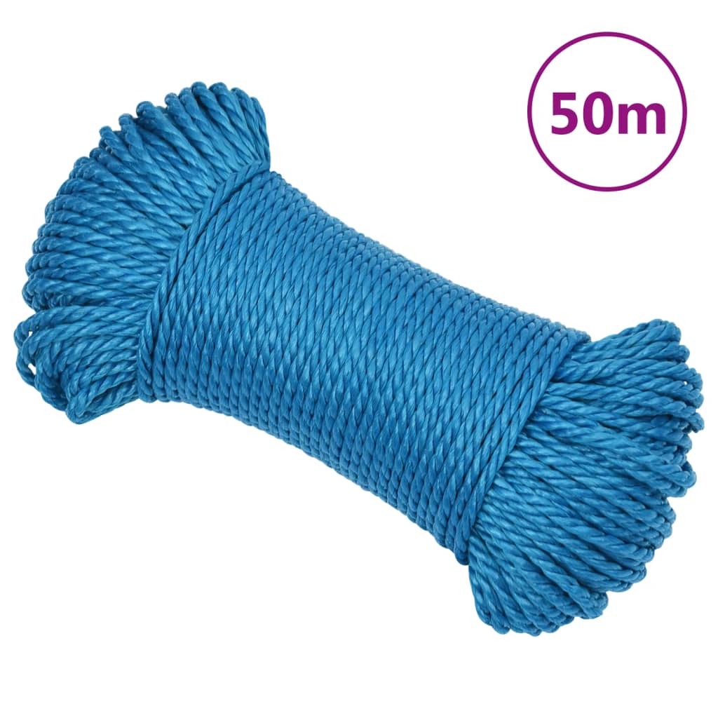Työköysi Sininen 8 Mm 50 M Polypropeeni