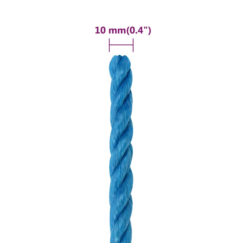 Työköysi Sininen 10 Mm 50 M Polypropeeni