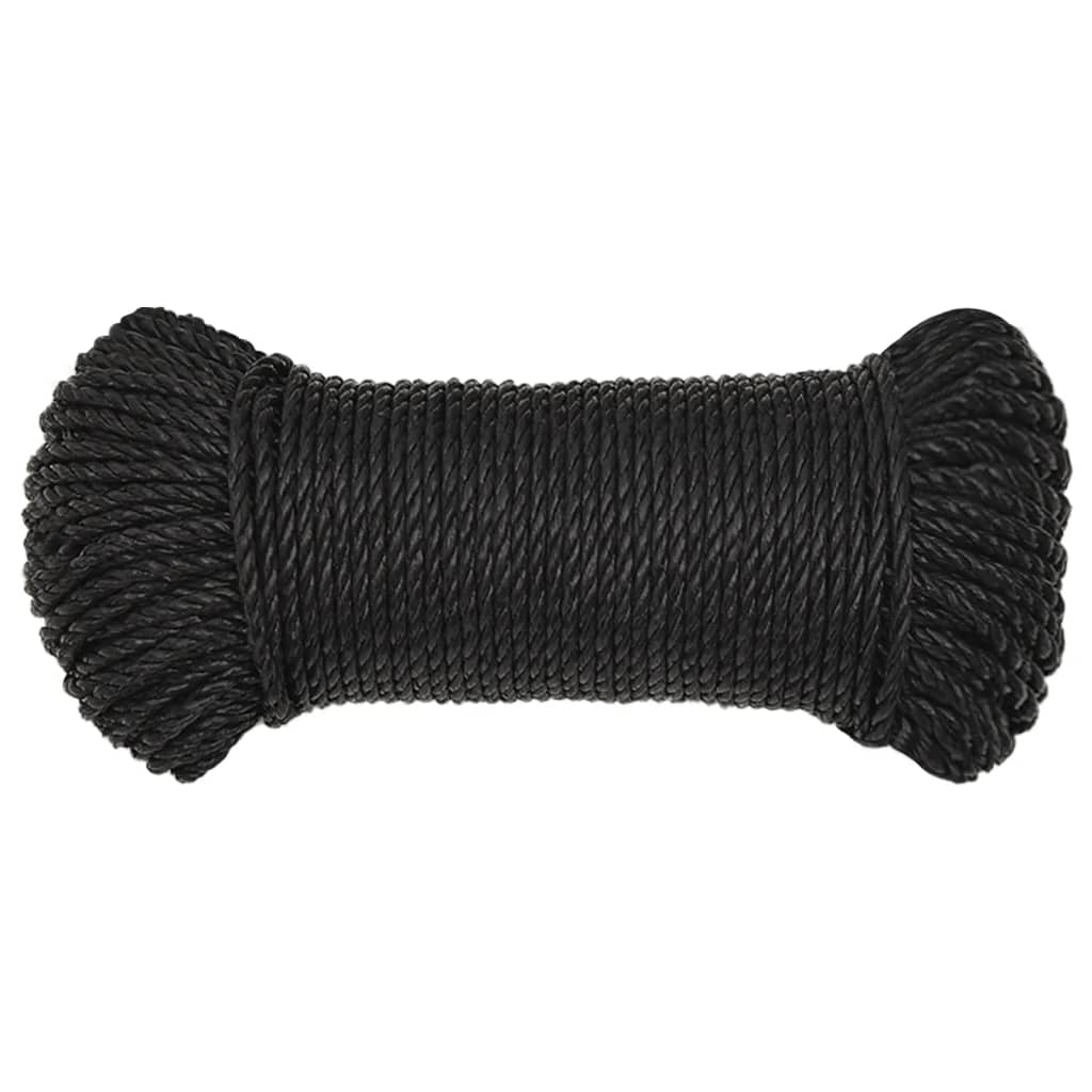 Työköysi Musta 3 Mm 250 Mm Polypropeeni