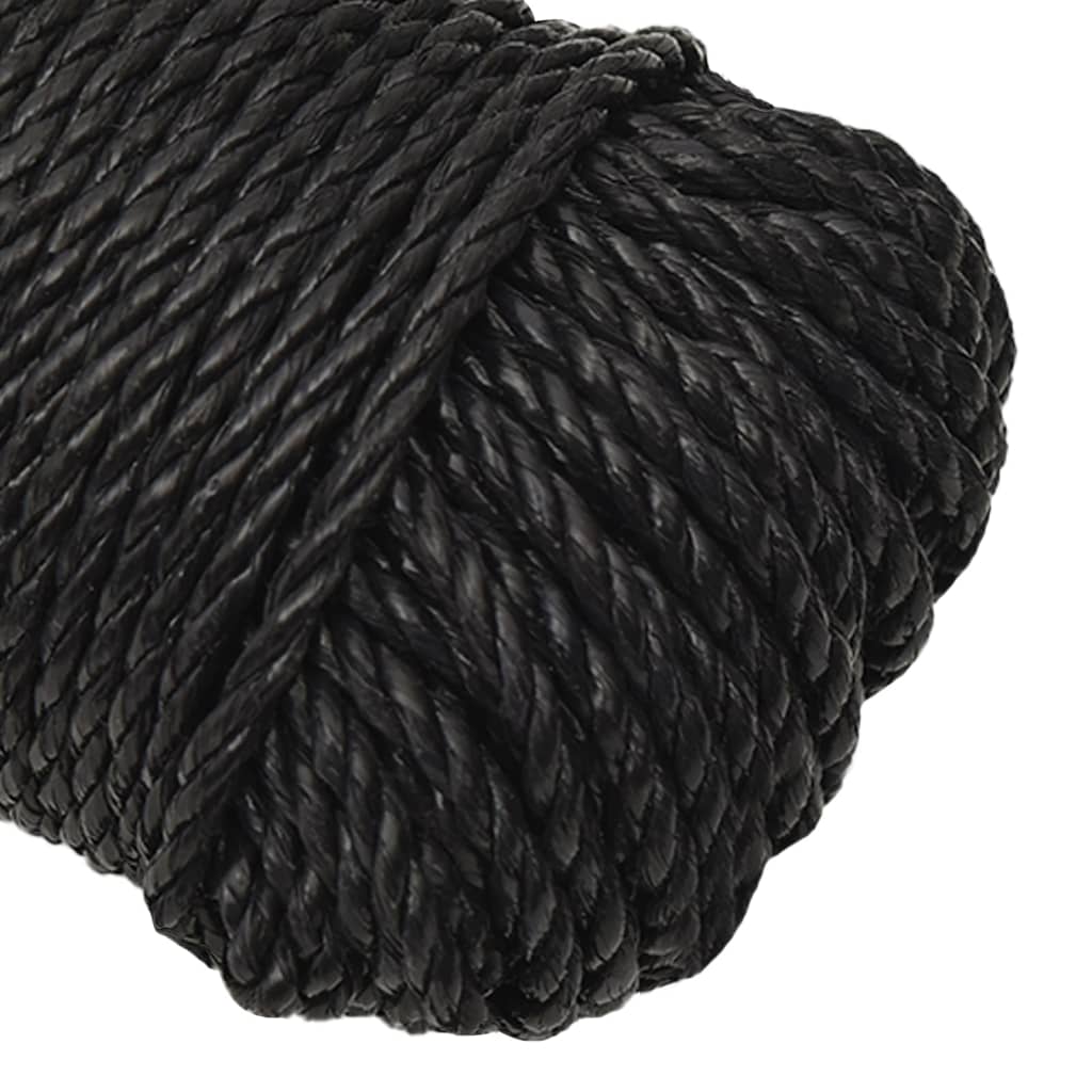 Työköysi Musta 6 Mm 25 M Polypropeeni