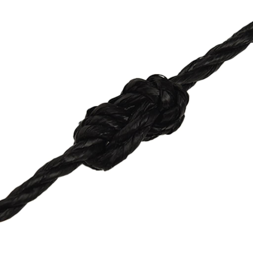Työköysi Musta 6 Mm 250 Mm Polypropeeni