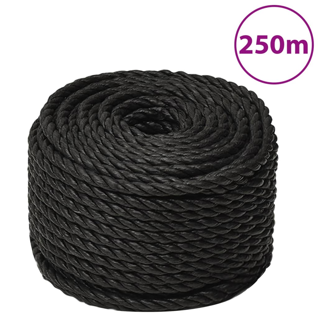 Työköysi Musta 14 Mm 250 Mm Polypropeeni