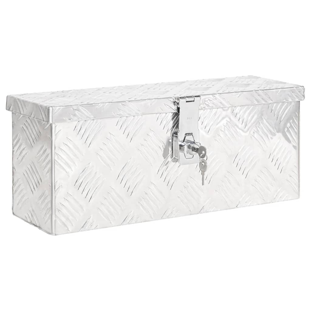 Säilytyslaatikko Hopea 50X15X20,5 Cm Alumiini