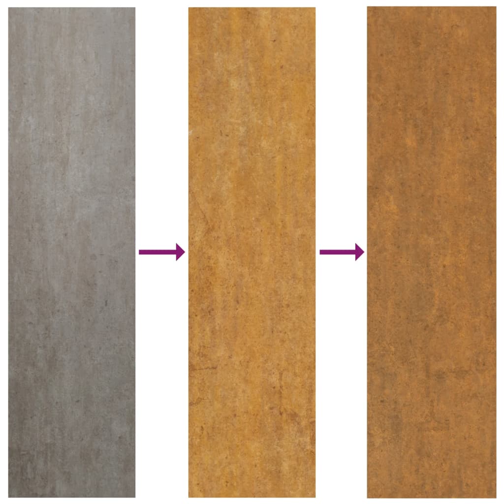 Nurmikonreunukset 10 Kpl 10X103 Cm Joustava Corten-Teräs