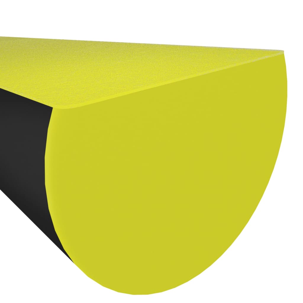 Kulmasuojat 2 Kpl Keltainen Ja Musta 4X3X100 Cm Pu