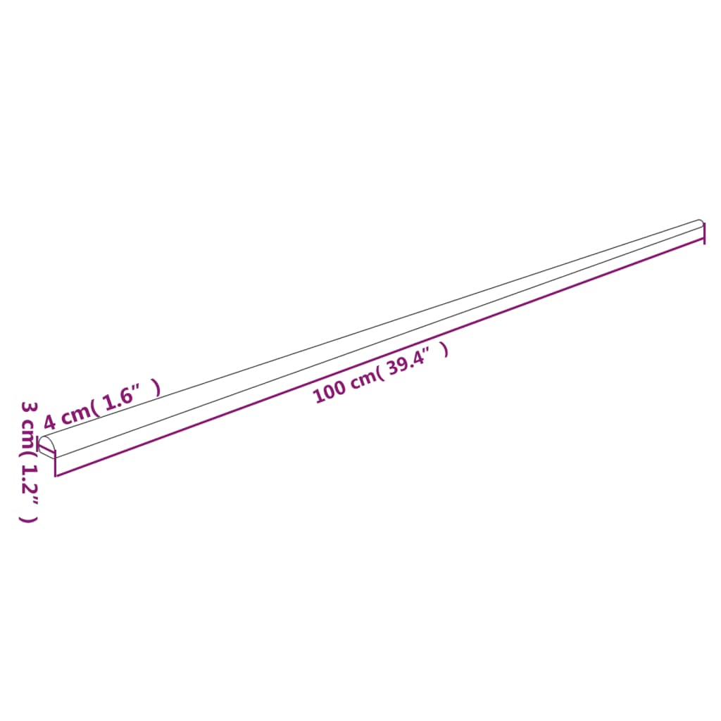 Kulmasuojat 2 Kpl Keltainen Ja Musta 4X3X100 Cm Pu