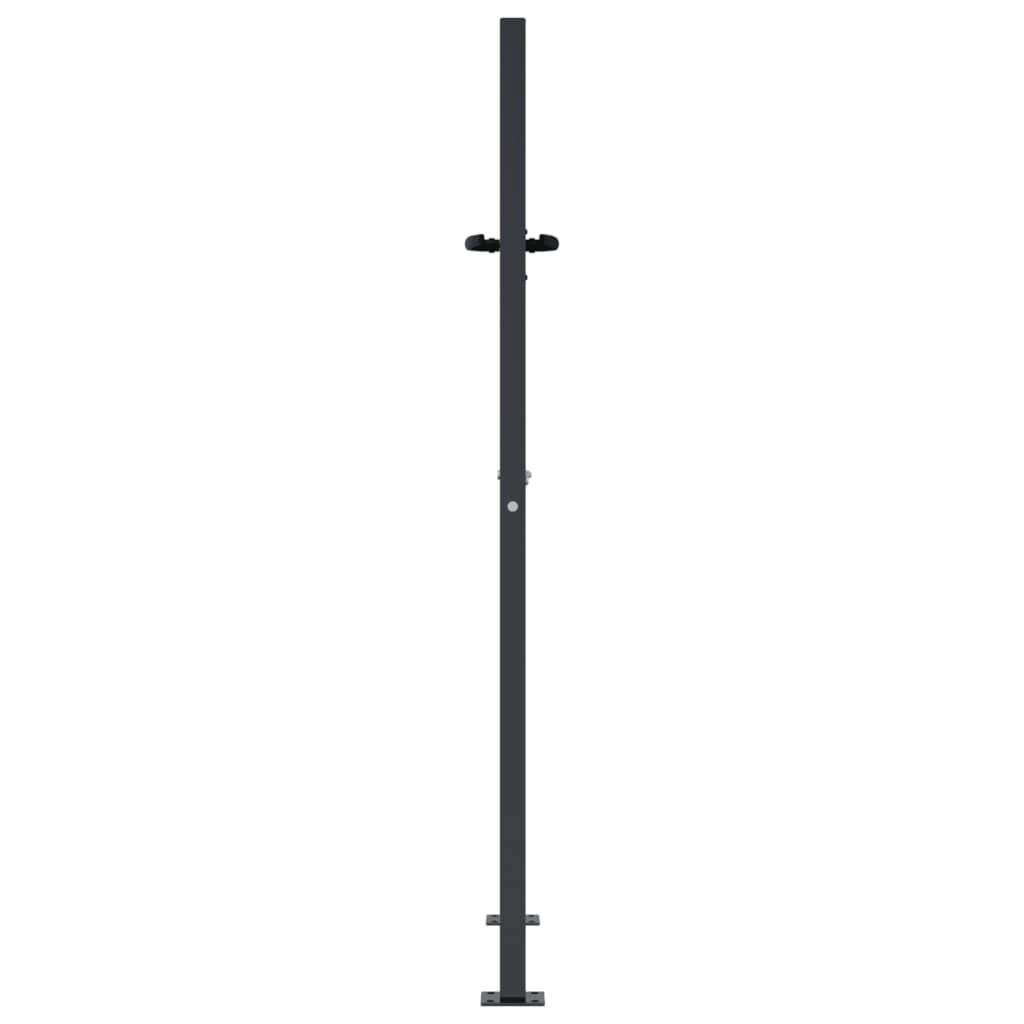 Puutarhan Portti Antrasiitti 100X150 Cm Teräs Puukuvio