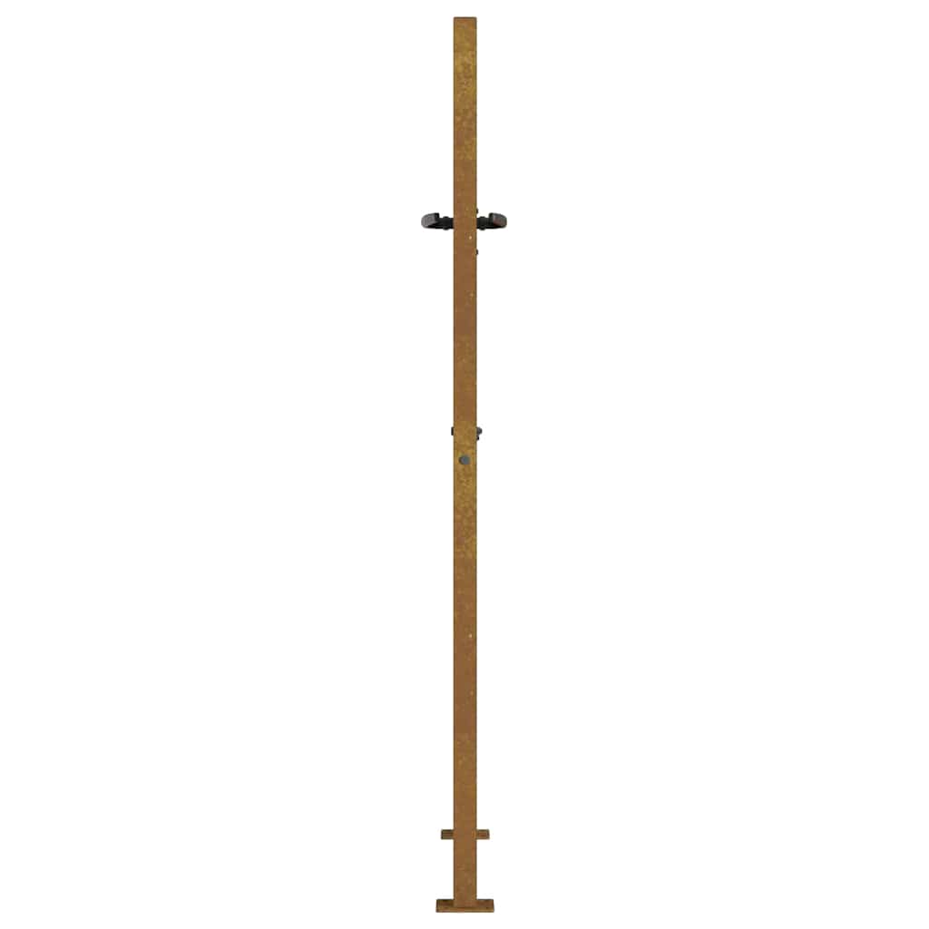 Puutarhaportti 100X125 Cm Corten-Teräs Ruohokuvio
