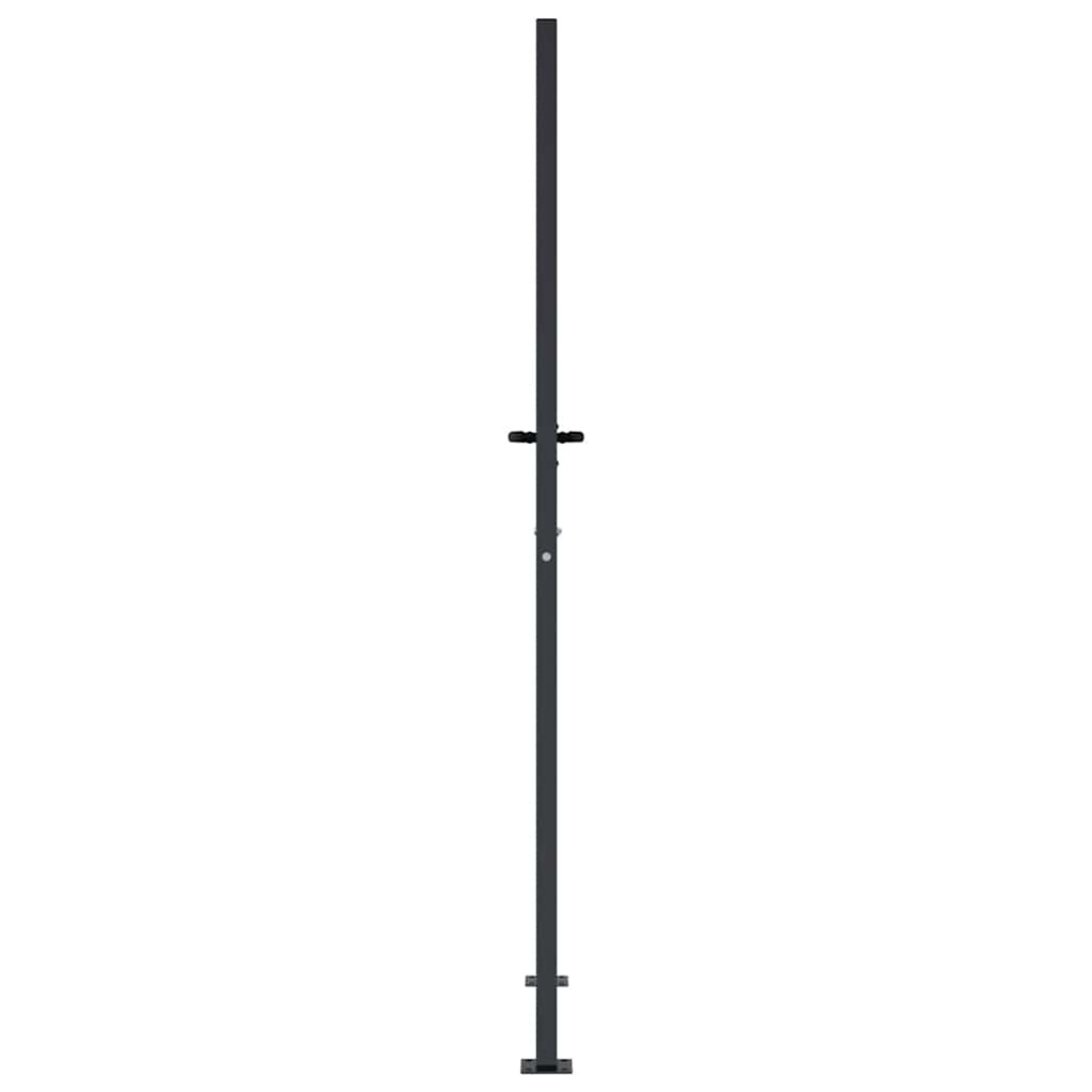 Puutarhan Portti Antrasiitti 100X175 Cm Teräs Neliönmuotoinen