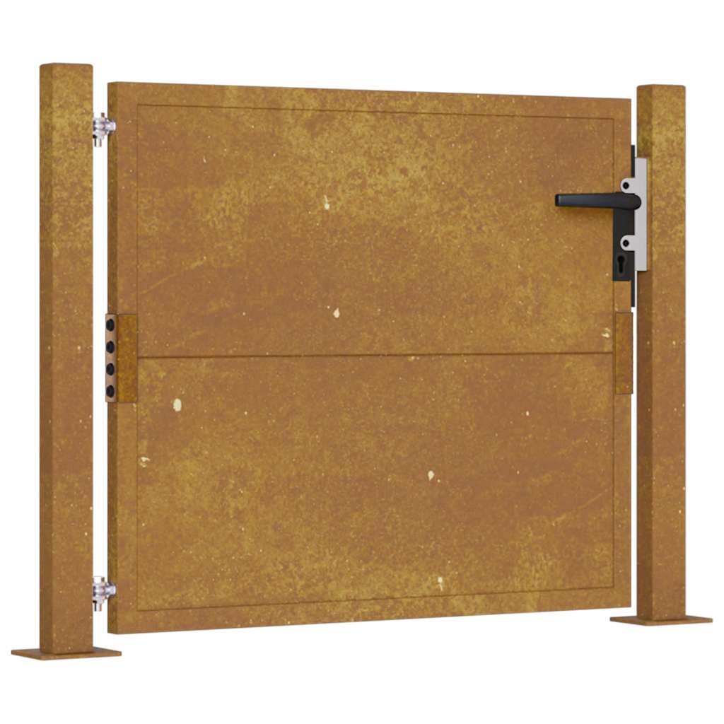 Puutarhaportti 100X75 Cm Corten-Teräs