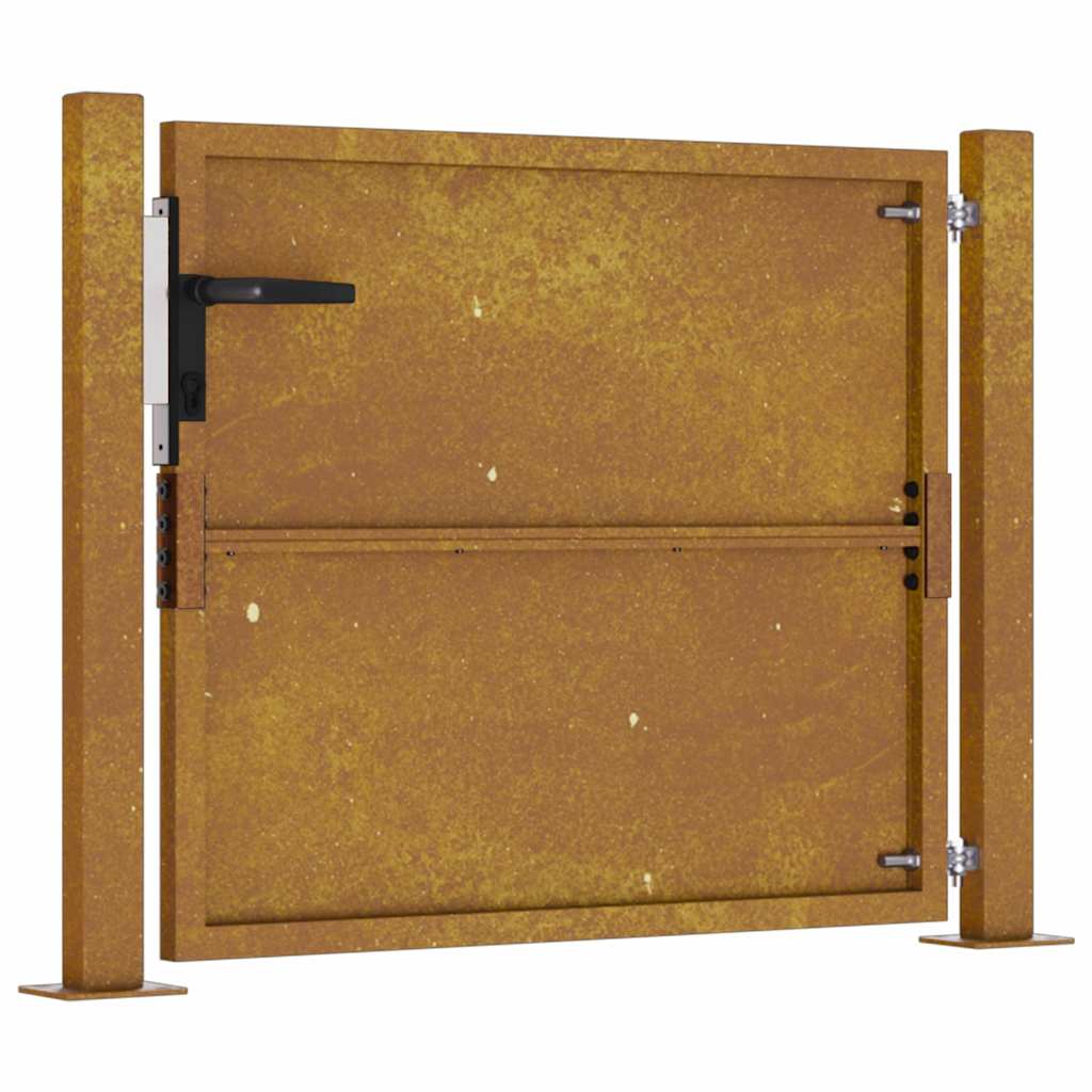 Puutarhaportti 100X75 Cm Corten-Teräs