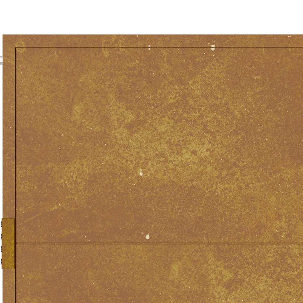 Puutarhaportti 100X75 Cm Corten-Teräs
