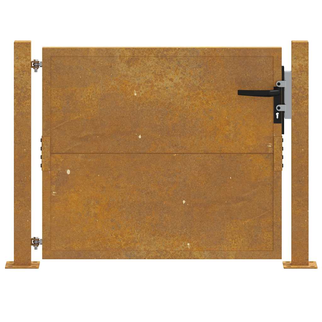 Puutarhaportti 100X100 Cm Corten-Teräs