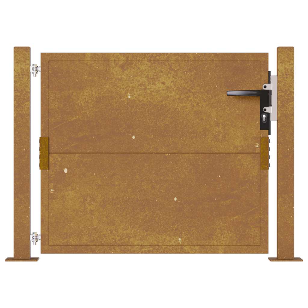 Puutarhaportti 100X100 Cm Corten-Teräs