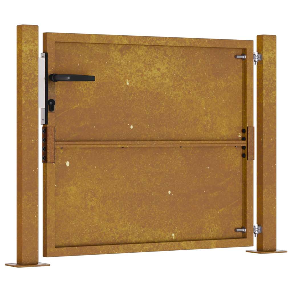 Puutarhaportti 100X100 Cm Corten-Teräs