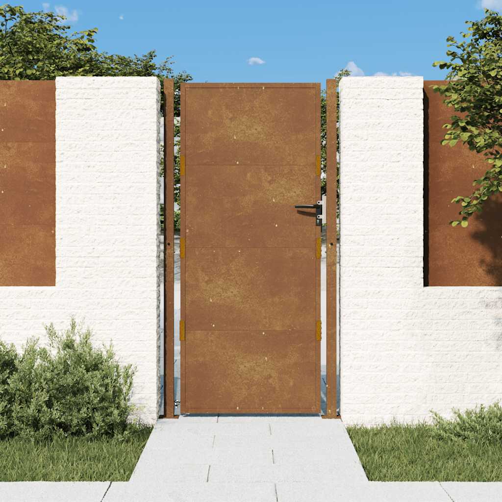 Puutarhaportti 100X200 Cm Corten-Teräs