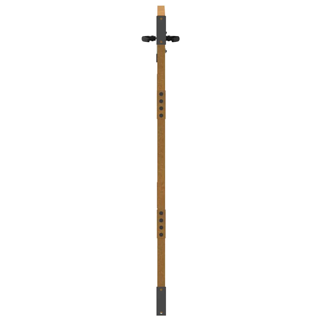 Puutarhaportti 85X125 Cm Corten-Teräs, Puukuvio
