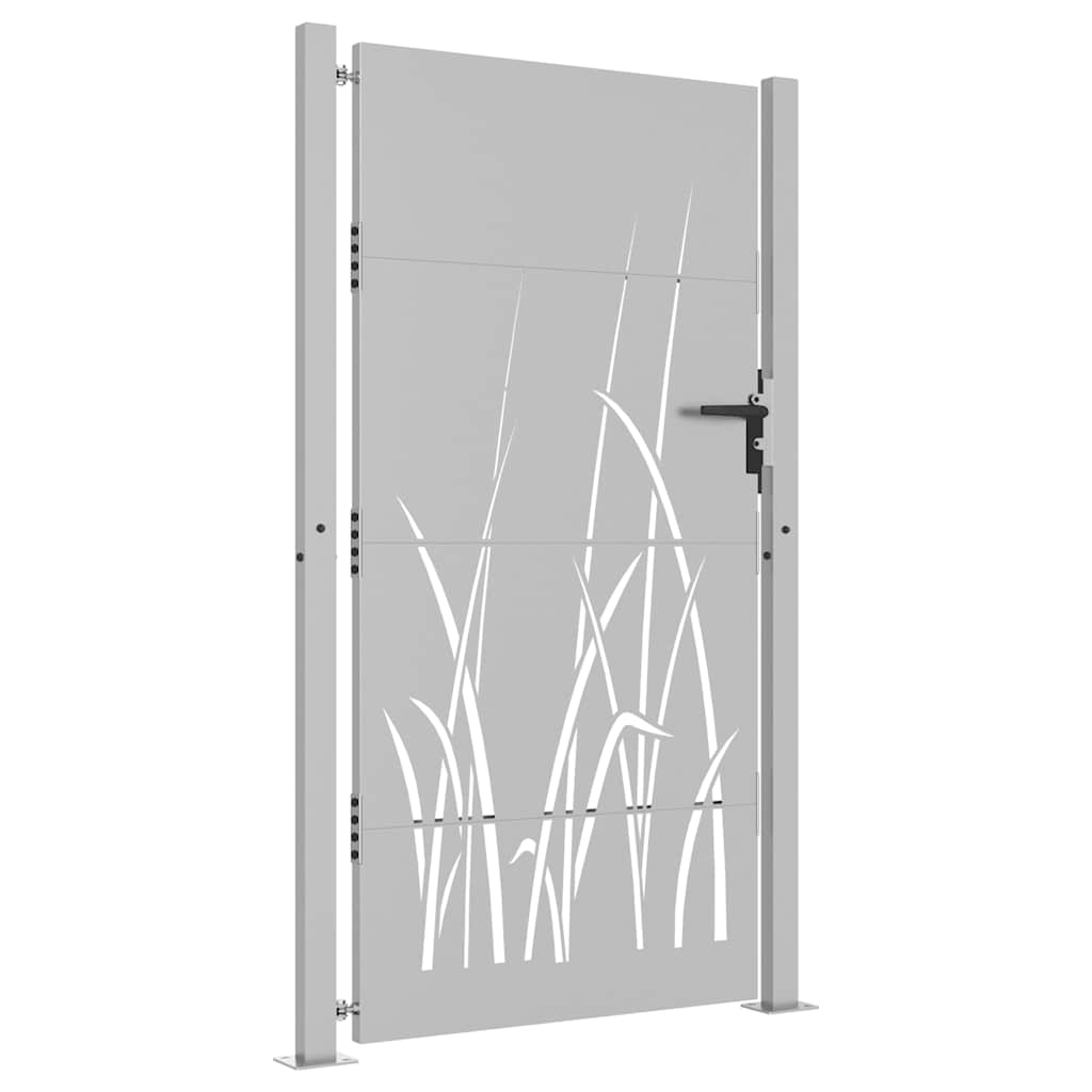 Puutarhan Portti 100X175 Cm Corten-Teräs Ruohokuvio