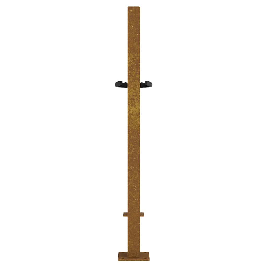 Puutarhaportti 100X75 Cm Corten-Teräs Bambukuvio
