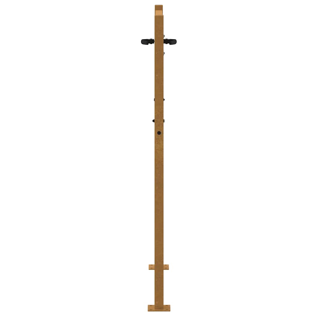 Puutarhaportti 100X150 Cm Corten-Teräs Bambukuvio