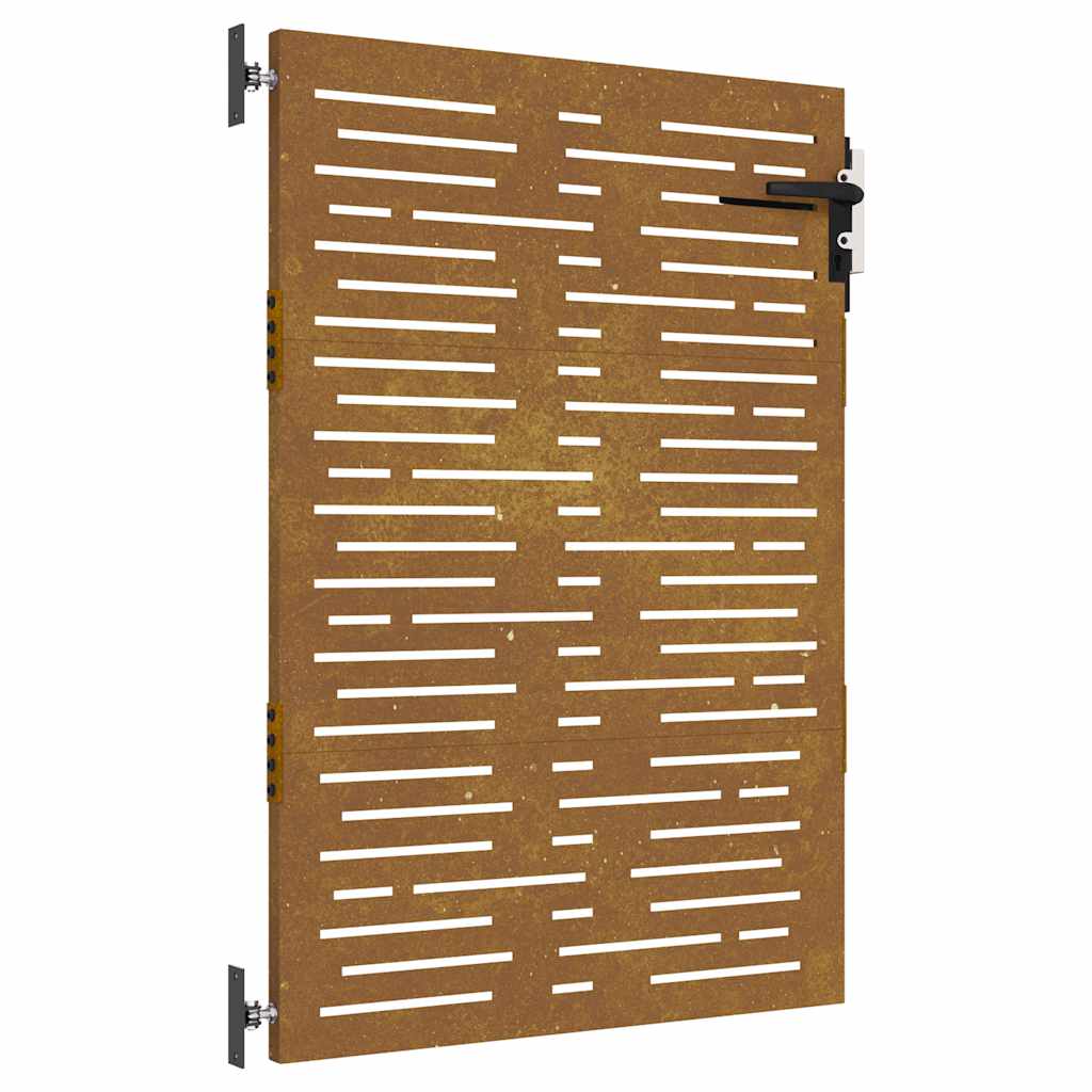 Puutarhaportti 85X125 Cm Corten-Teräs Neliönmuotoinen
