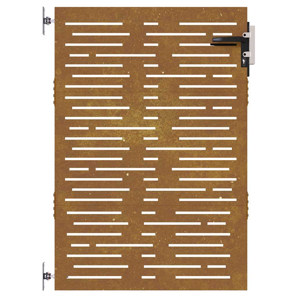 Puutarhaportti 85X125 Cm Corten-Teräs Neliönmuotoinen