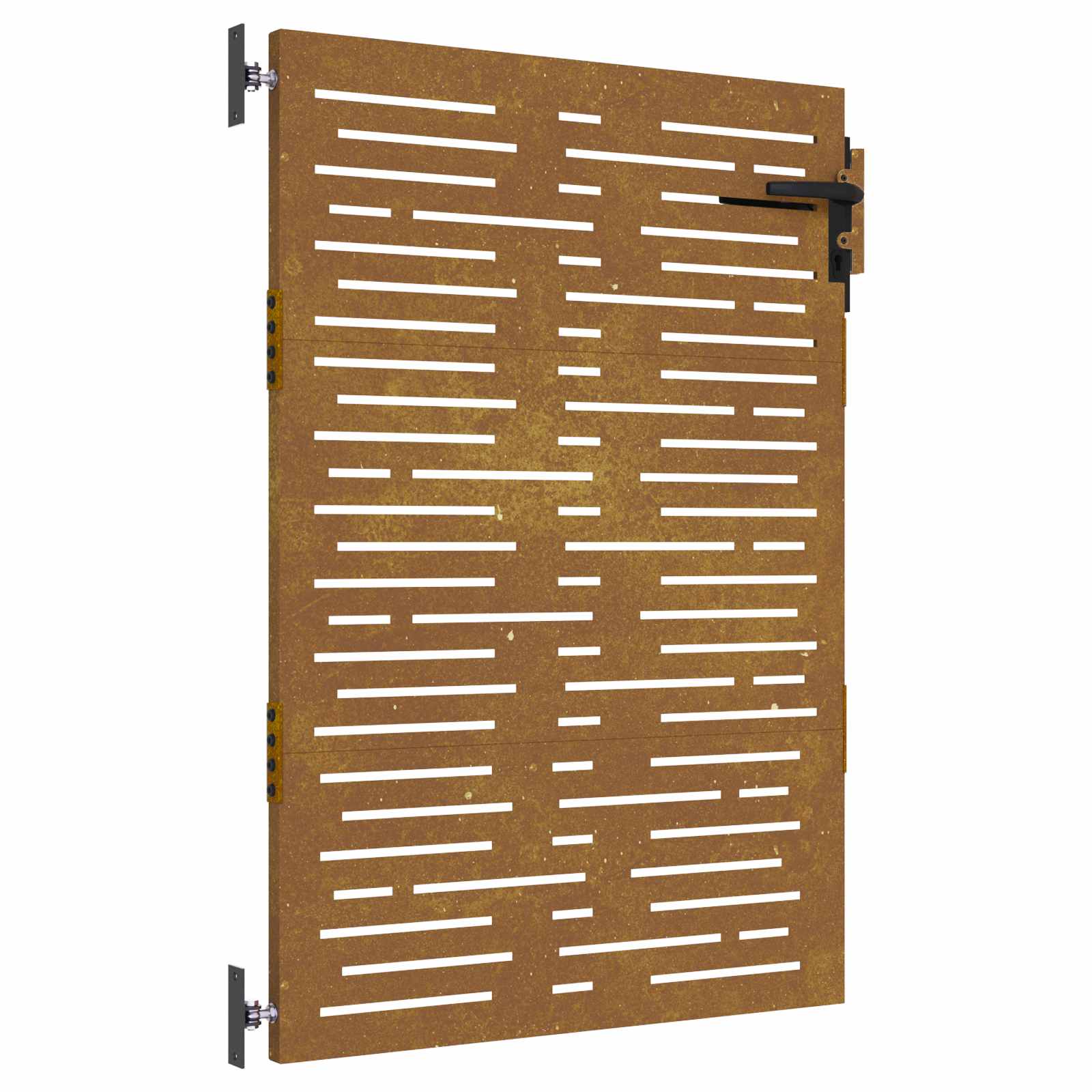 Puutarhaportti 85X150 Cm Corten-Teräs Neliönmuotoinen