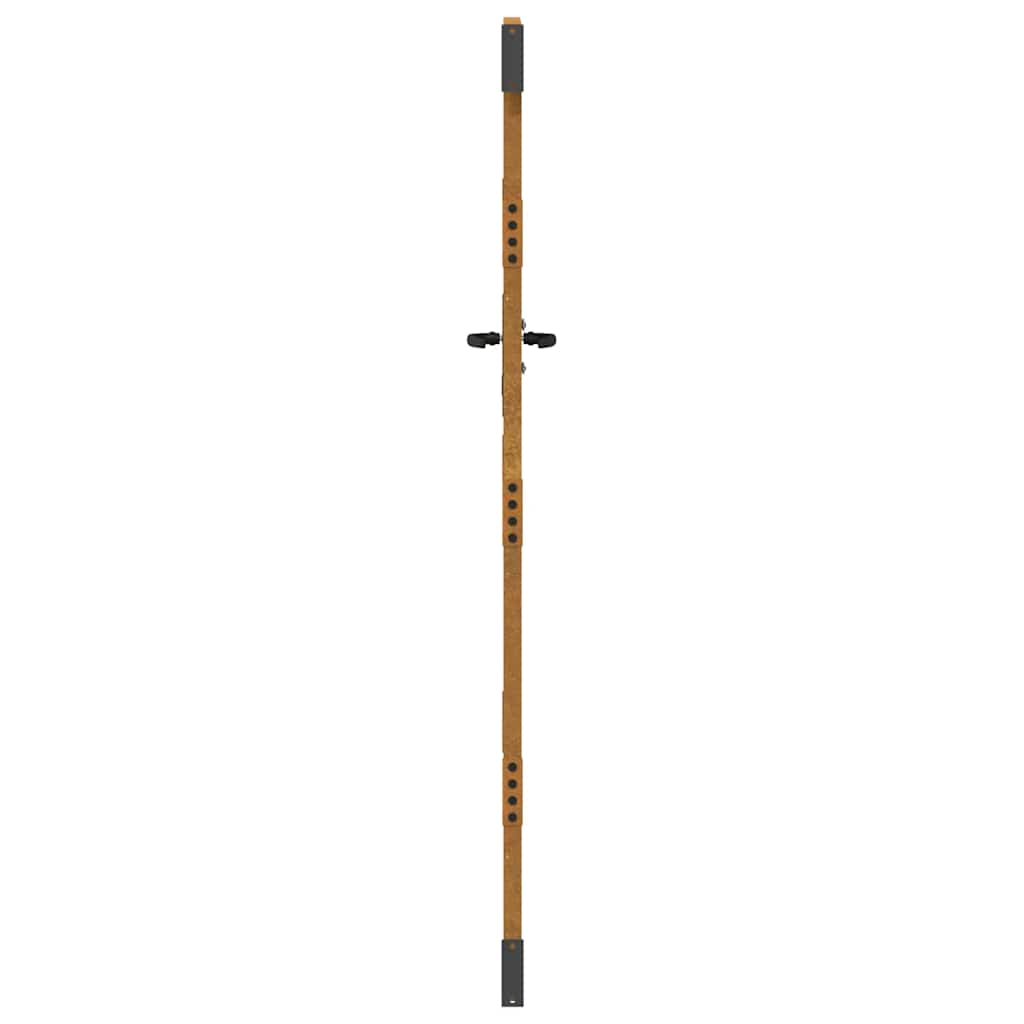 Puutarhaportti 85X175 Cm Corten-Teräs Neliönmuotoinen
