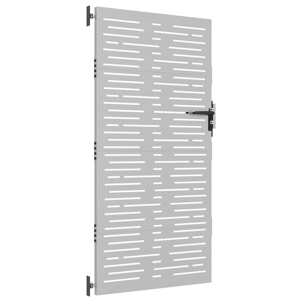Puutarhaportti 85X200 Cm Corten-Teräs Neliönmuotoinen