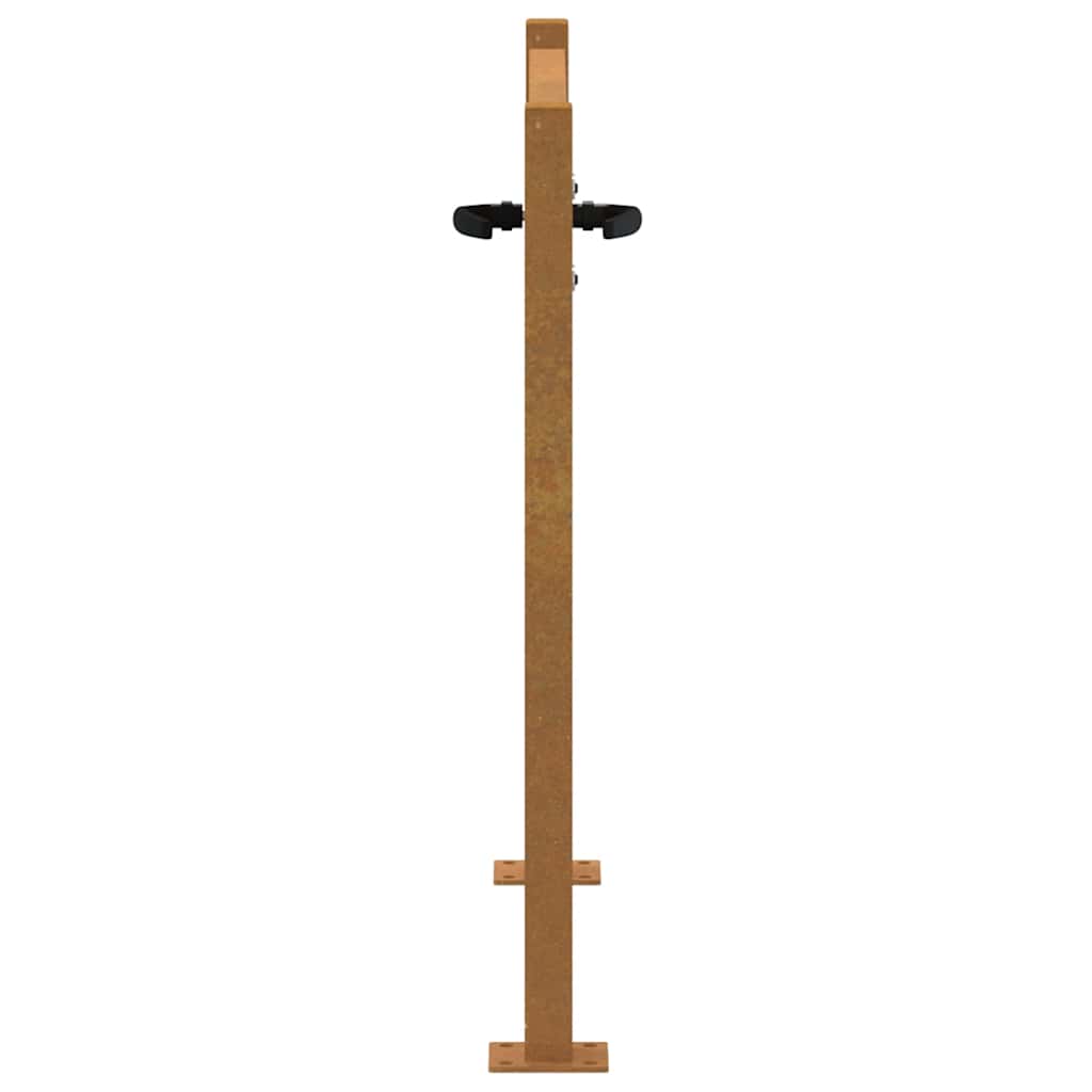 Puutarhaportti 100X100 Cm Corten-Teräs Neliönmuotoinen