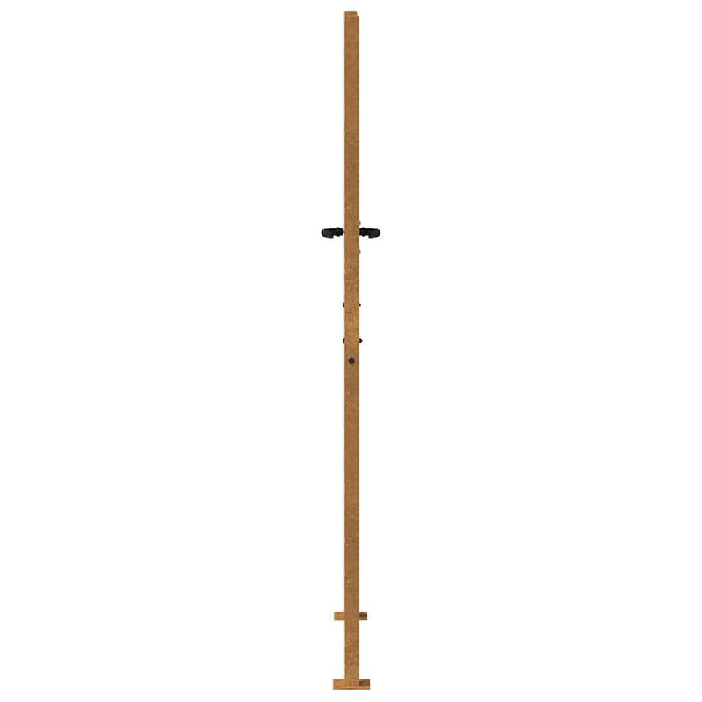 Puutarhaportti 100X175 Cm Corten-Teräs Neliönmuotoinen