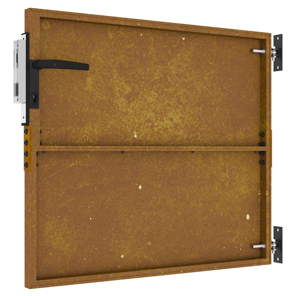Puutarhaportti 85X75 Cm Corten-Teräs
