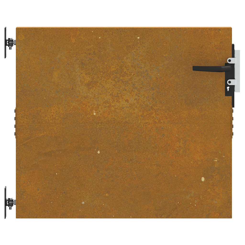 Puutarhaportti 85X125 Cm Corten-Teräs Neliönmuotoinen