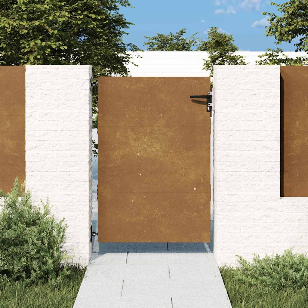 Puutarhaportti 85X125 Cm Corten-Teräs