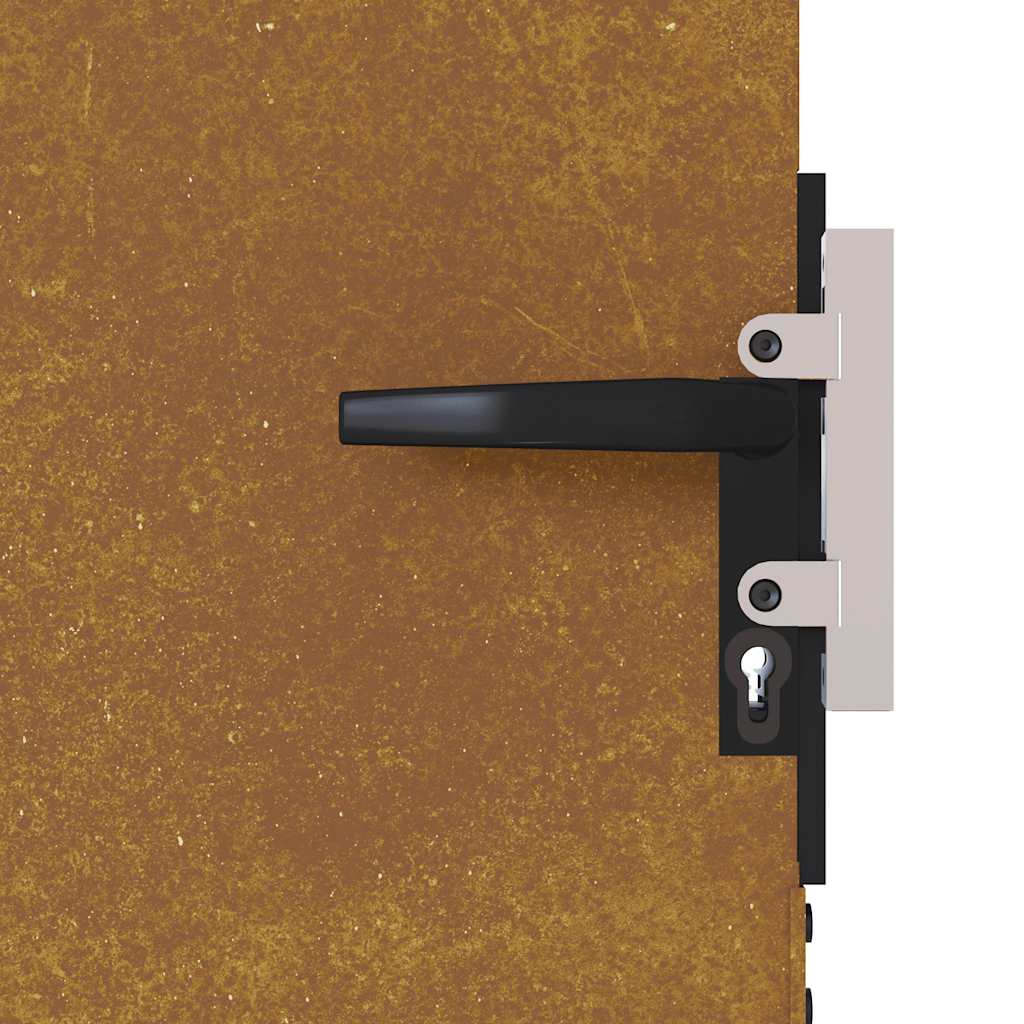 Puutarhaportti 85X200 Cm Corten-Teräs