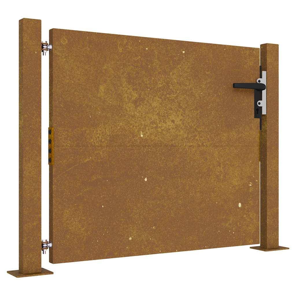 Puutarhaportti 100X75 Cm Corten-Teräs