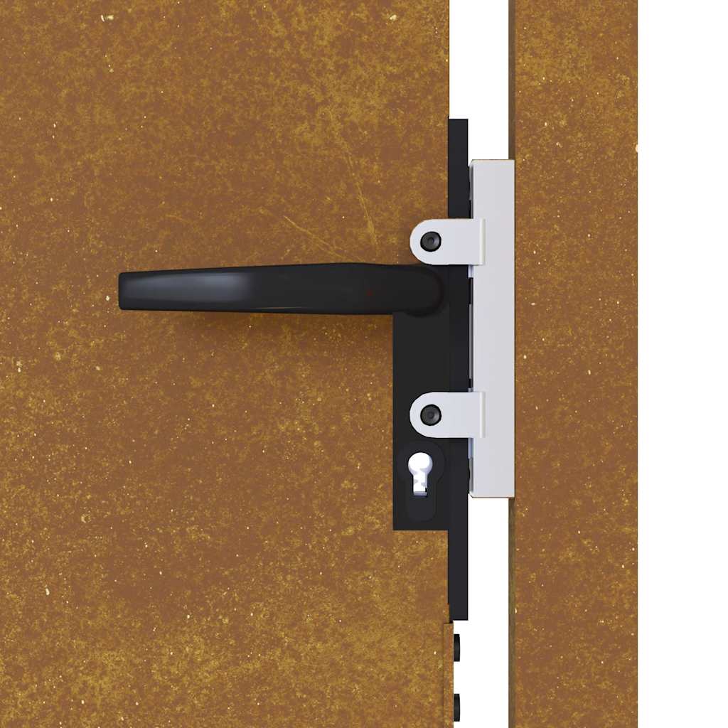 Puutarhaportti 100X175 Cm Corten-Teräs