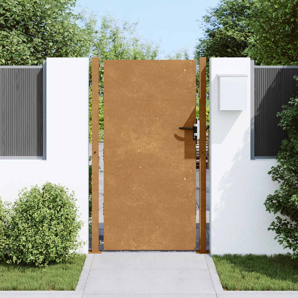 Puutarhaportti 100X175 Cm Corten-Teräs
