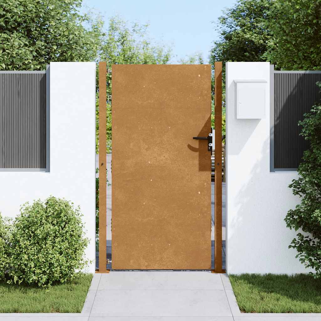 Puutarhaportti 100X200 Cm Corten-Teräs